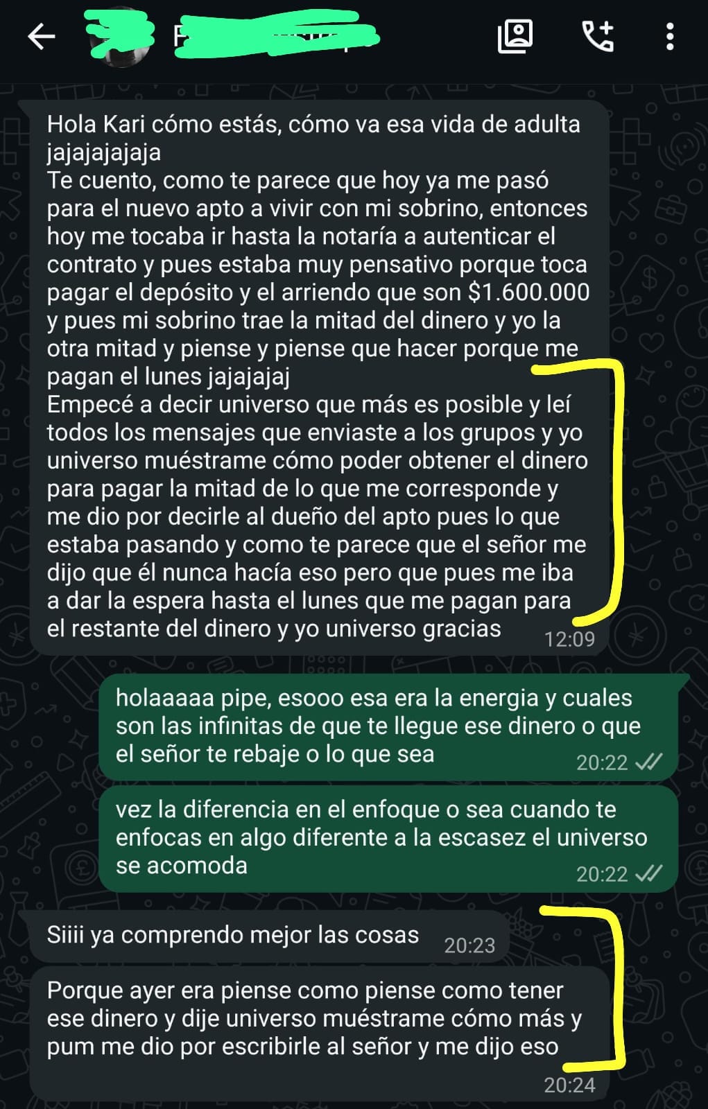 Testimonio Código Abundancia: el dueño del apartamento me dio la espera y todo se acomodó
