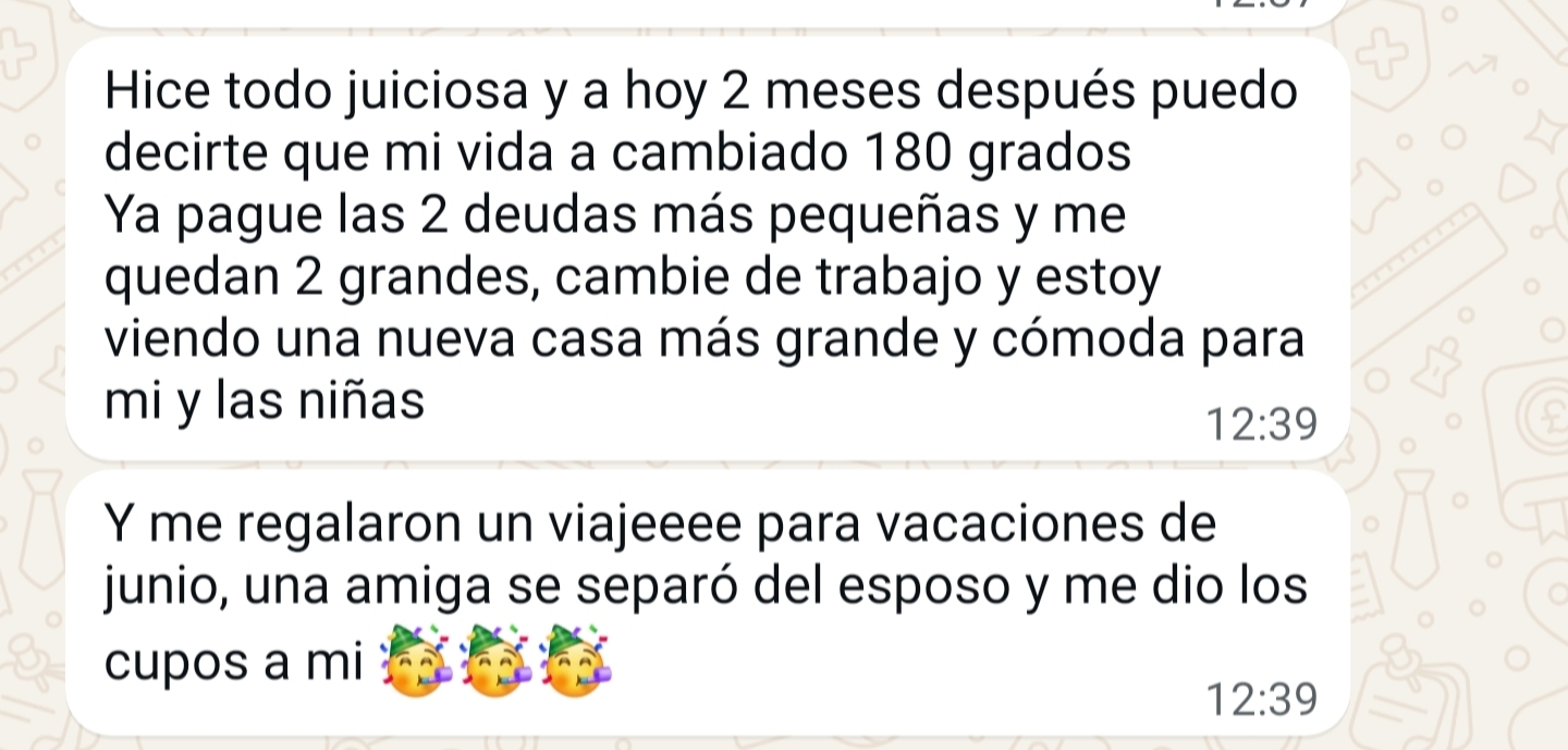 Testimonio: A 2 meses mi vida cambió 180 grados, pagué deudas y cambié de trabajo